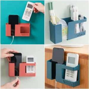 Wall Mounted Long Mobile & Ac Remote Holder (1 pcs)