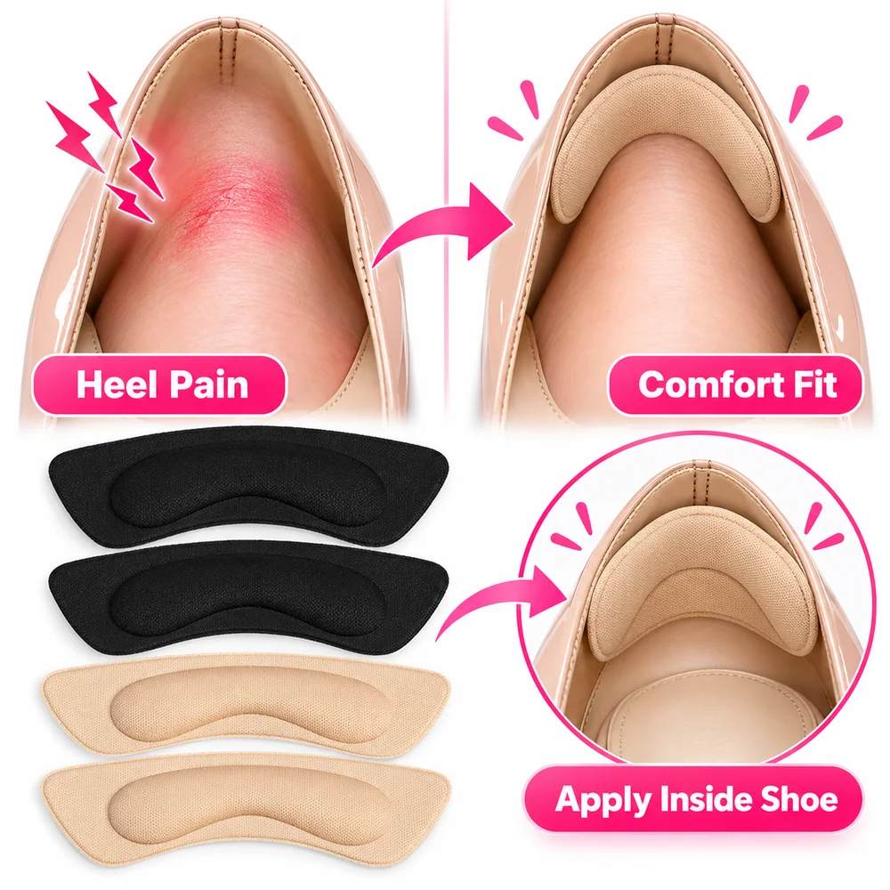Heel Insoles Pain Relief Pads Protector (2 set)